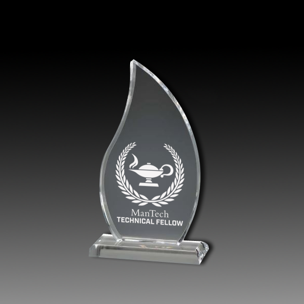 Flame Shaped Acrylic On Base