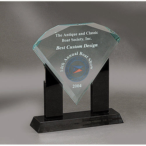 Acrylic Diamond Award On Base