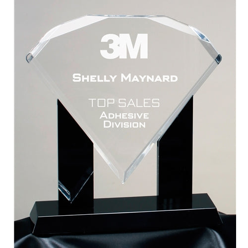 Acrylic Diamond Award On Base