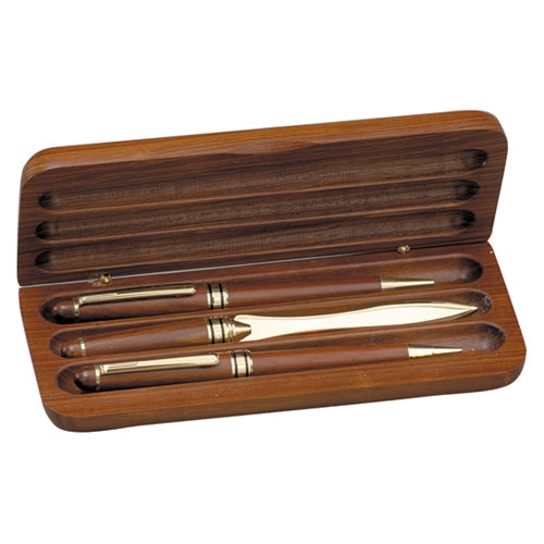 Rosewood 3 Piece Pen Set