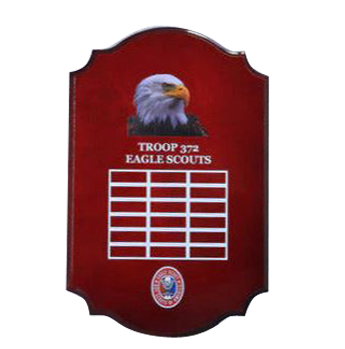 Scalloped Piano Finished Plaques