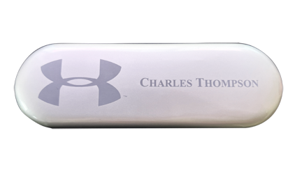Silver Metal Engravable Pen Case