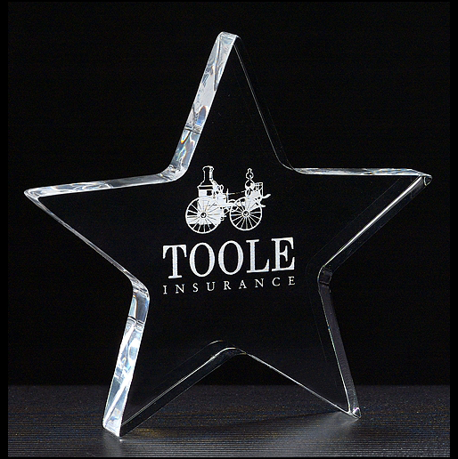 Acrylic Star Performer Paperweight