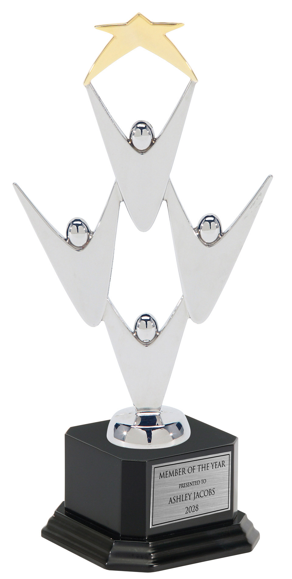 Teamwork Award With Star On Base