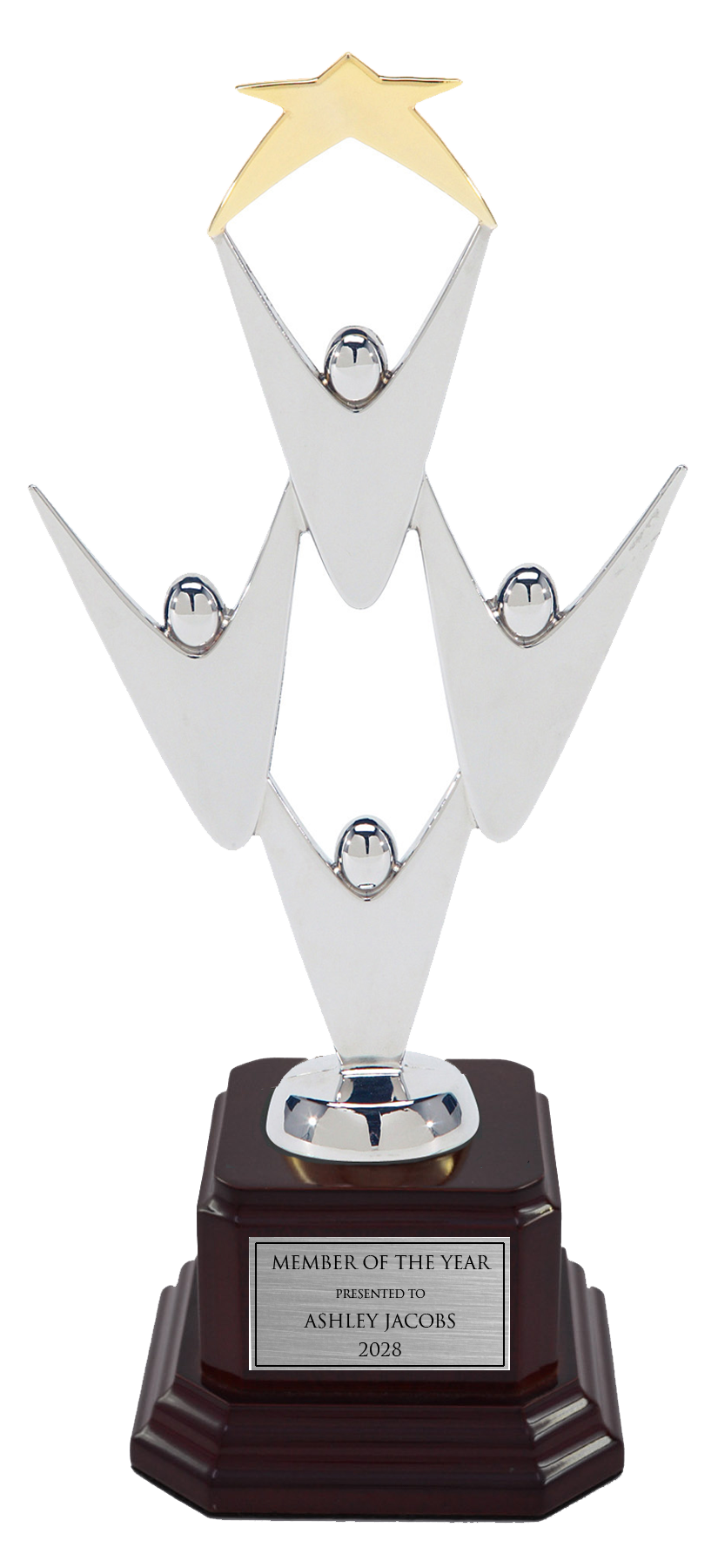 Teamwork Award With Star On Base