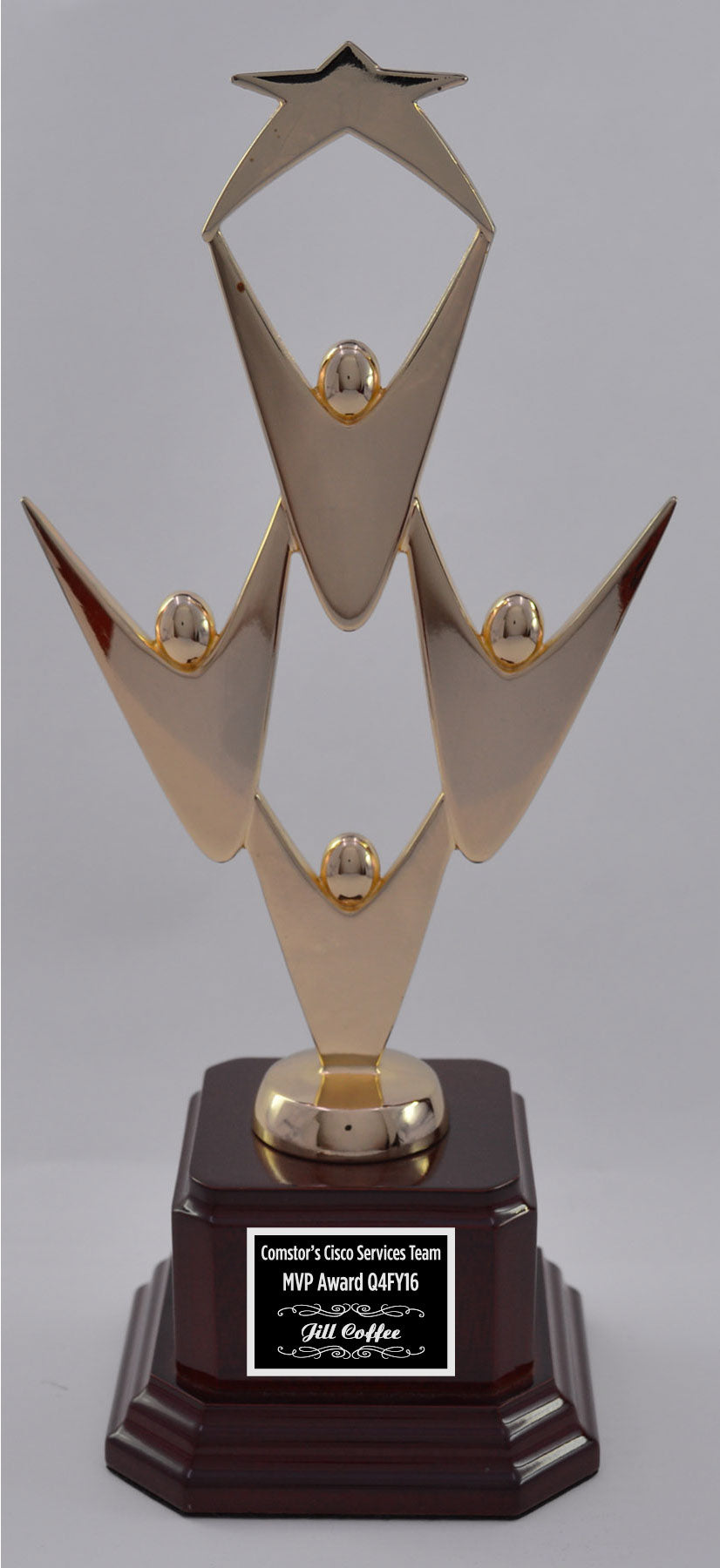 Teamwork Award With Star On Base