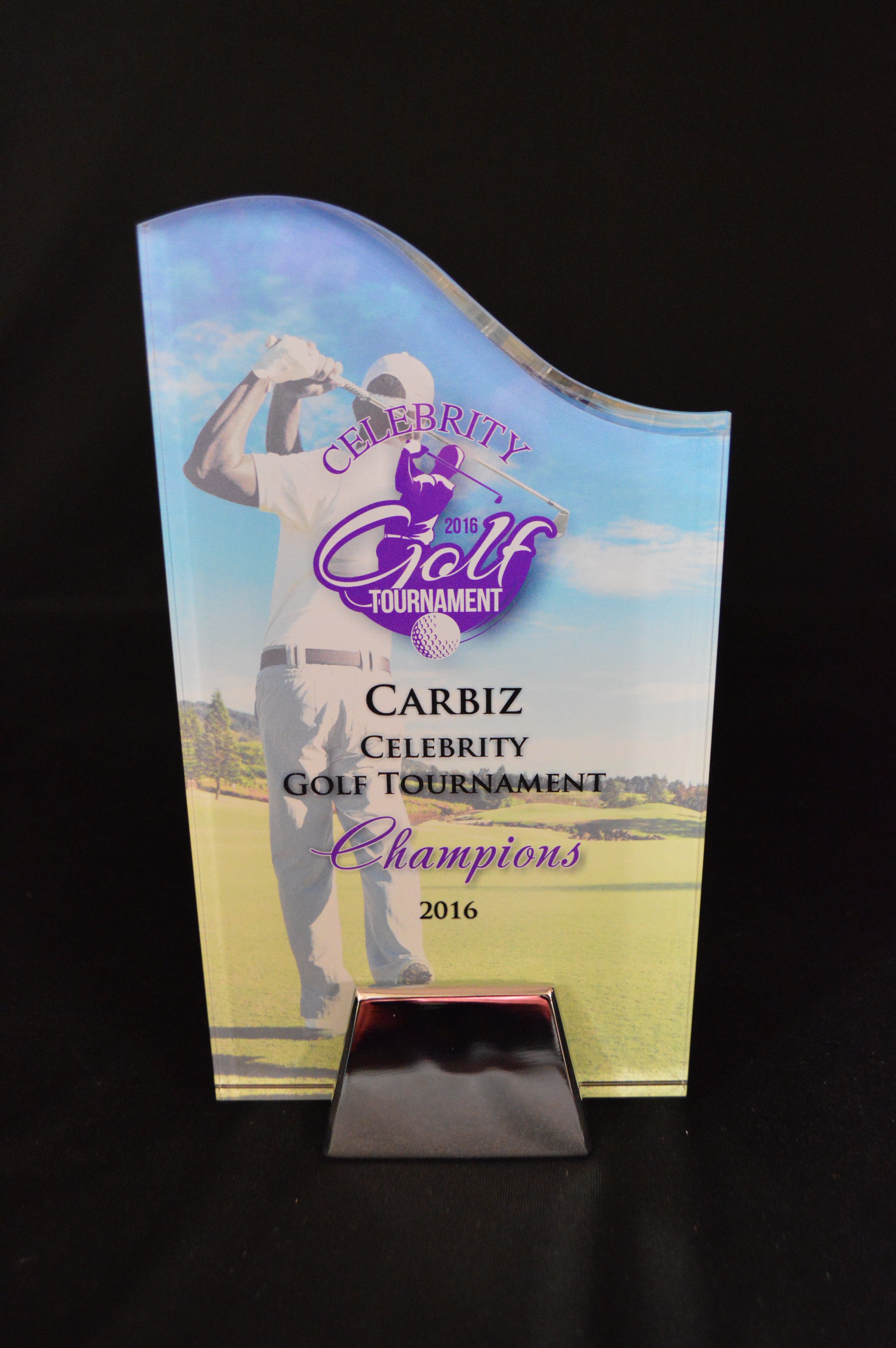 Acrylic Wave In Chrome Base