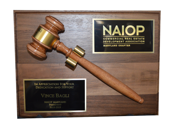 Walnut Gavel Plaque (Removable Gavel)