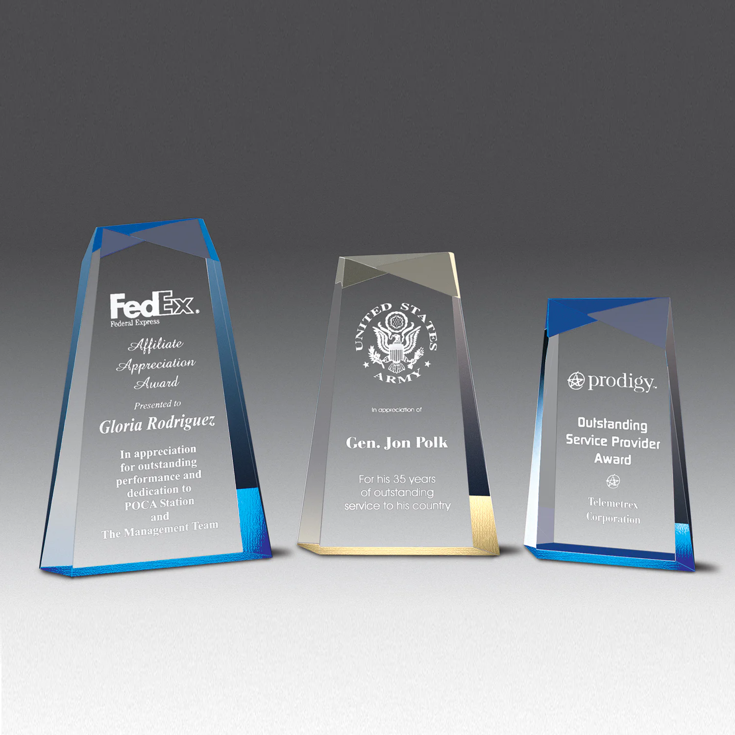 Faceted Wedge With Highlights