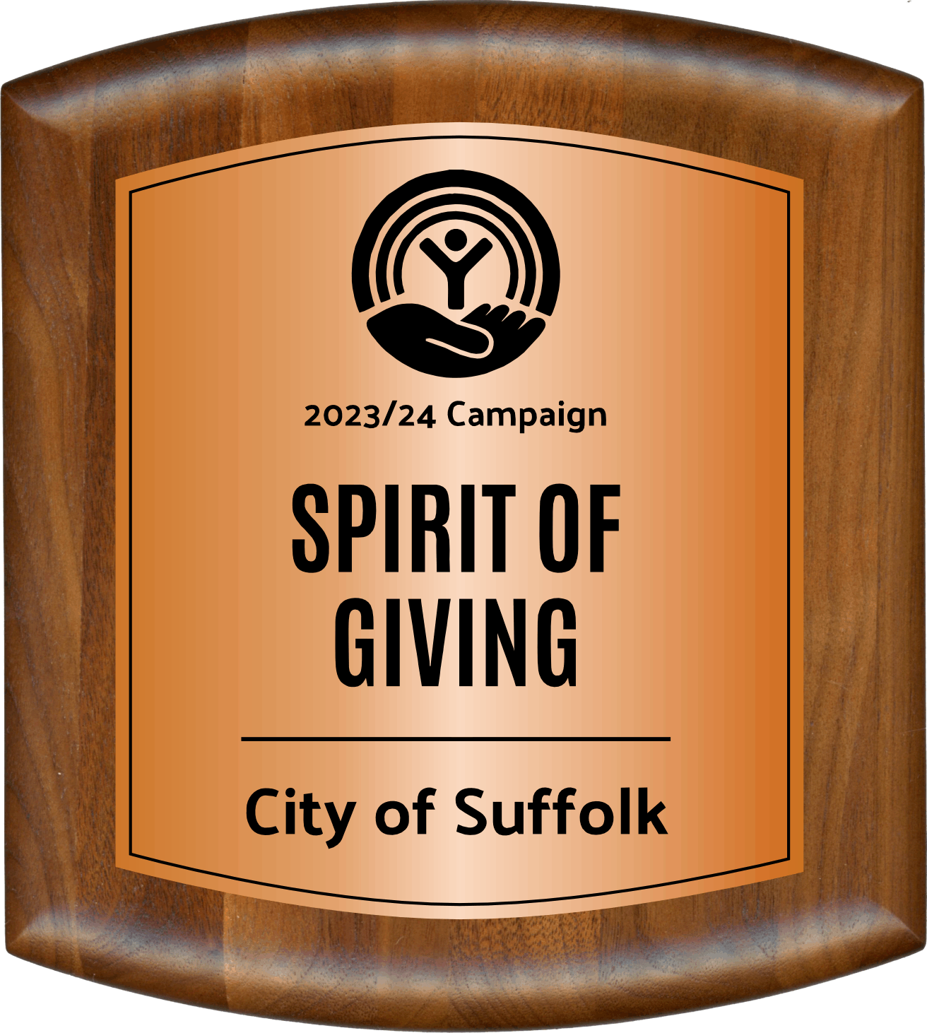 Elliptical Arch WITH GOLD, SILVER, BRONZE OR BLACK PLATE