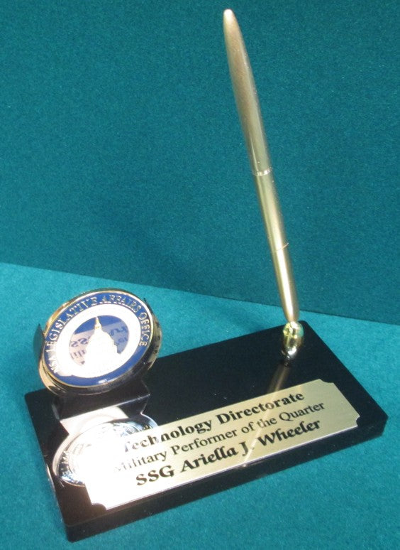 Acrylic Coin Holder And Pen Set