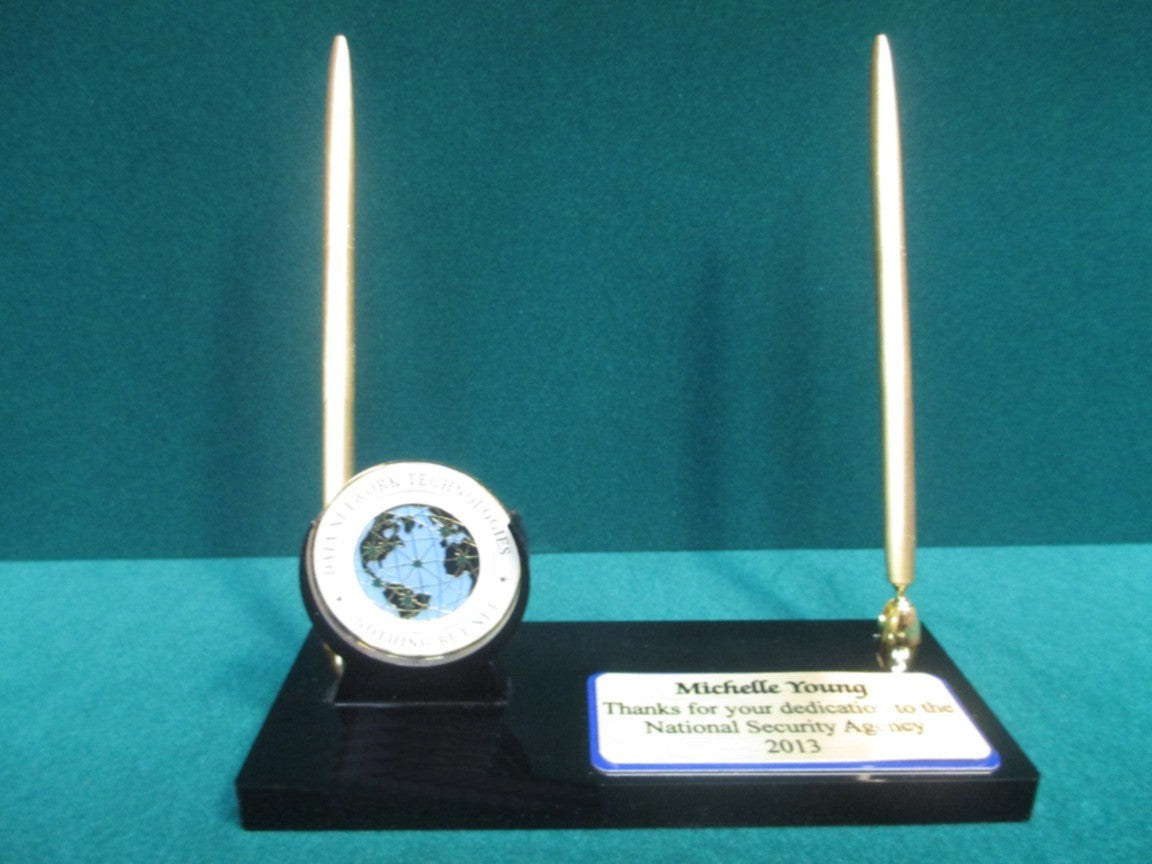 Acrylic Coin Holder And Pen Set