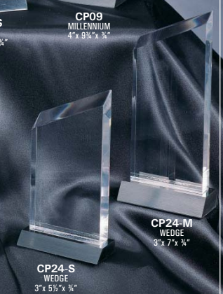 Acrylic Wedge Award