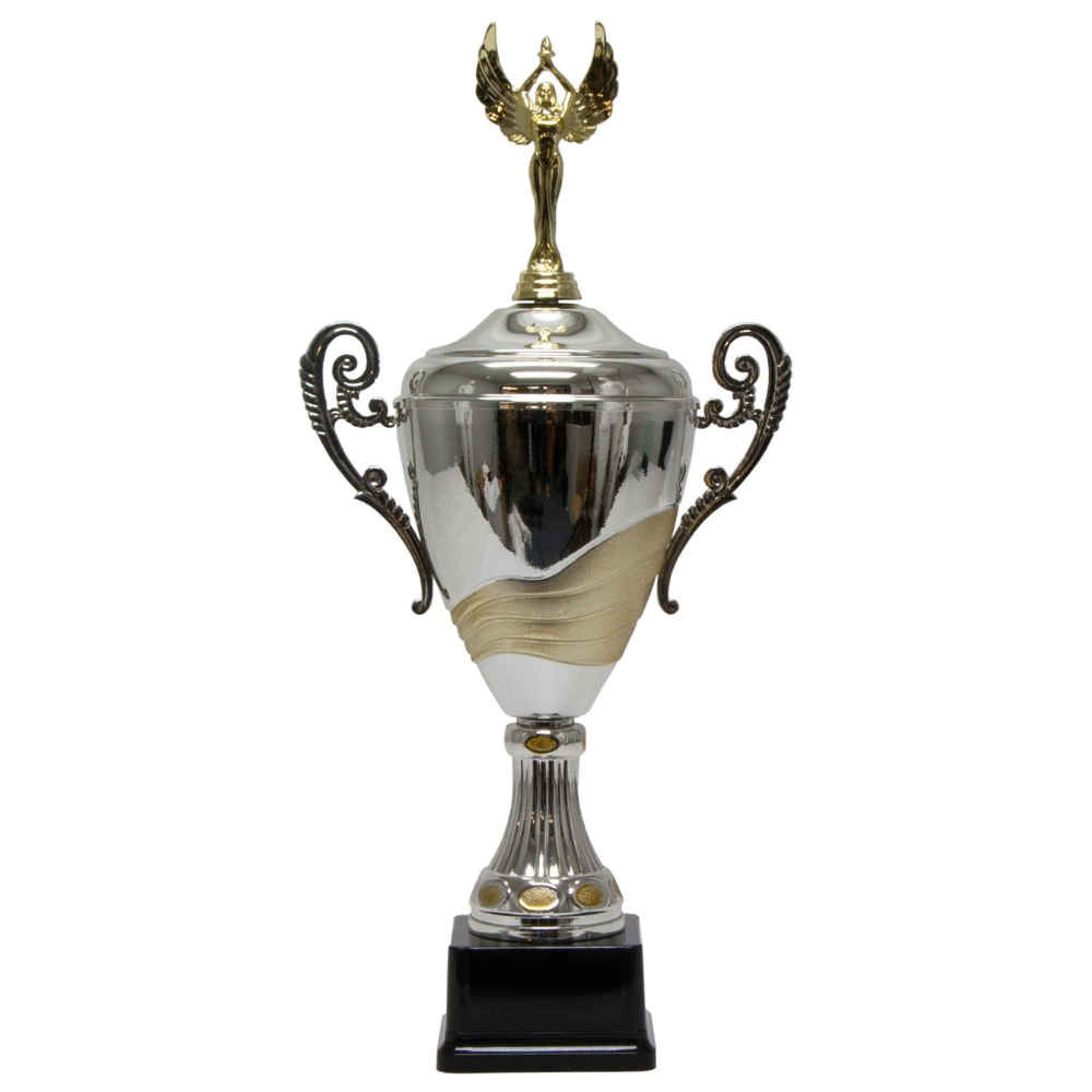 Two-Tone Loving Cup W/Figure