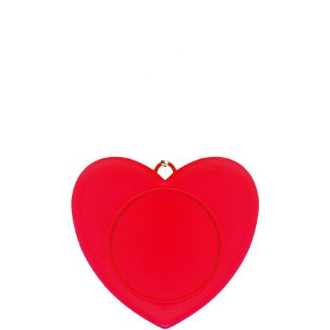 Red 3D Cast Heart Medal