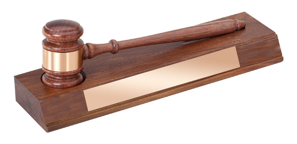 Gavel Base Removable Gavel On An American Walnut Base