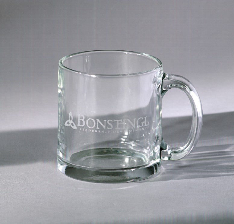 11 oz Engraved Clear Glass Mug