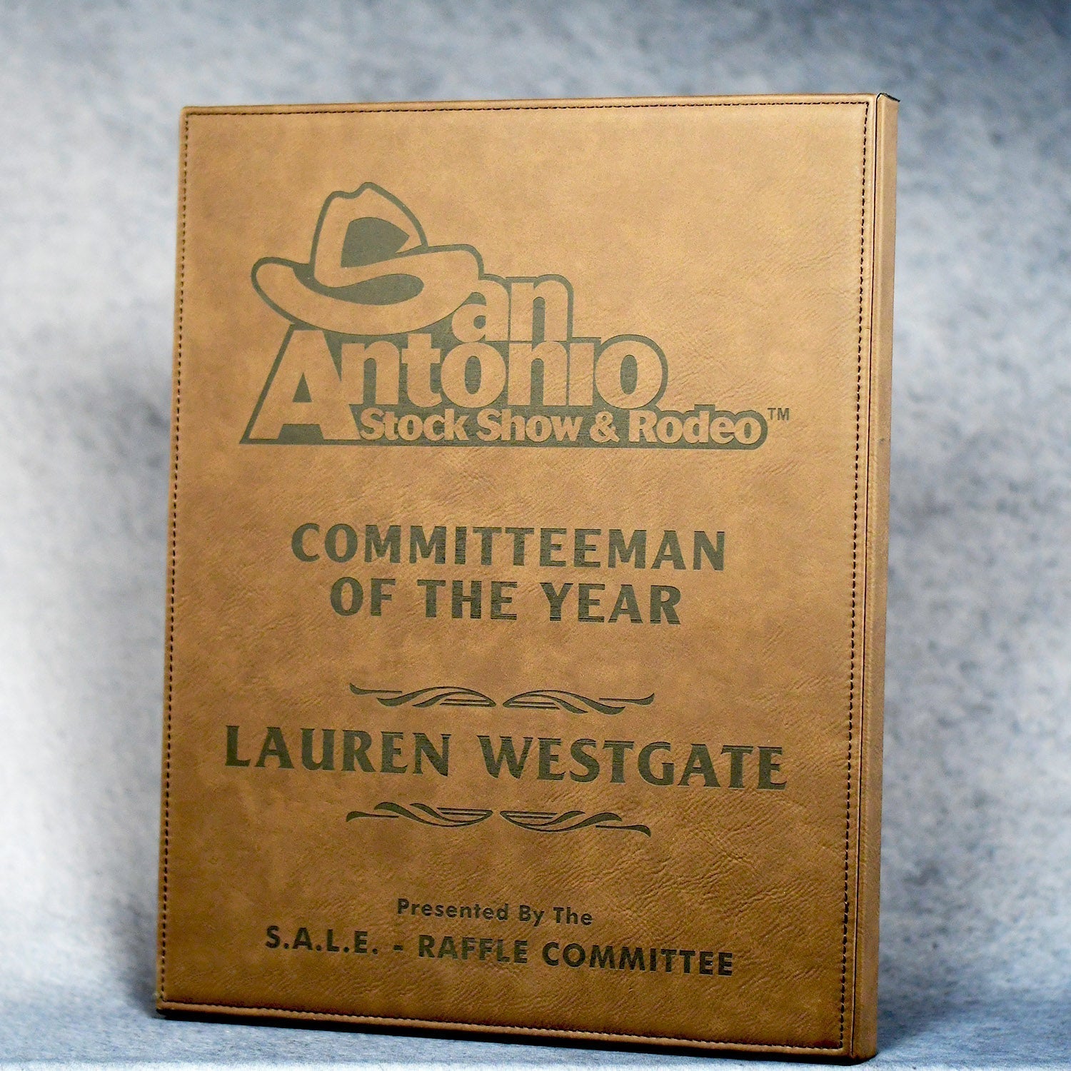 Leatherette Plaque