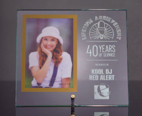 Clear Glass Frame With Pin