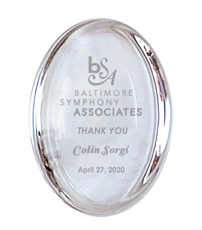 Oval Paperweight