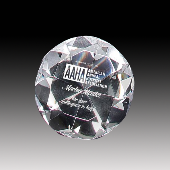 Crystal Diamond Paperweight