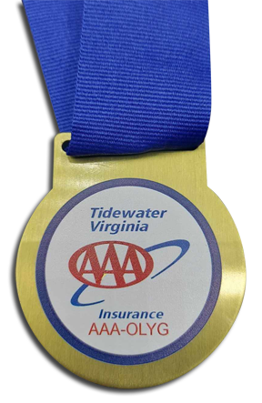 Olympic Medals 2.5" With Your Custom Graphic And Olympic Neck Ribbon
