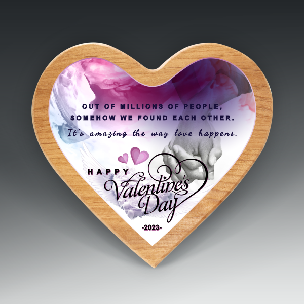 Alder Heart Plaque