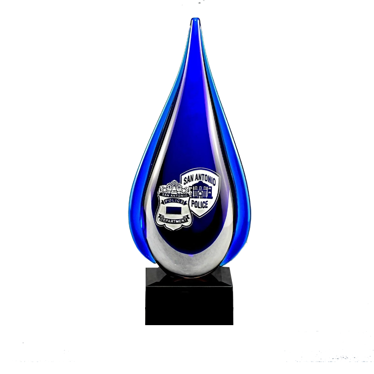 Blue Crystal Teardrop