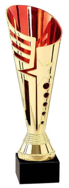 Gold Value Cup With Red Accents