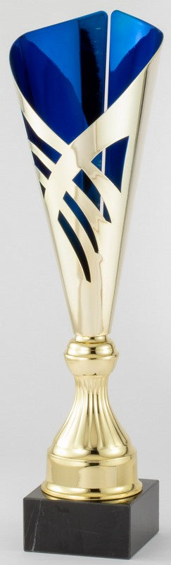 Blue Laser Cup On A Black Marble Base