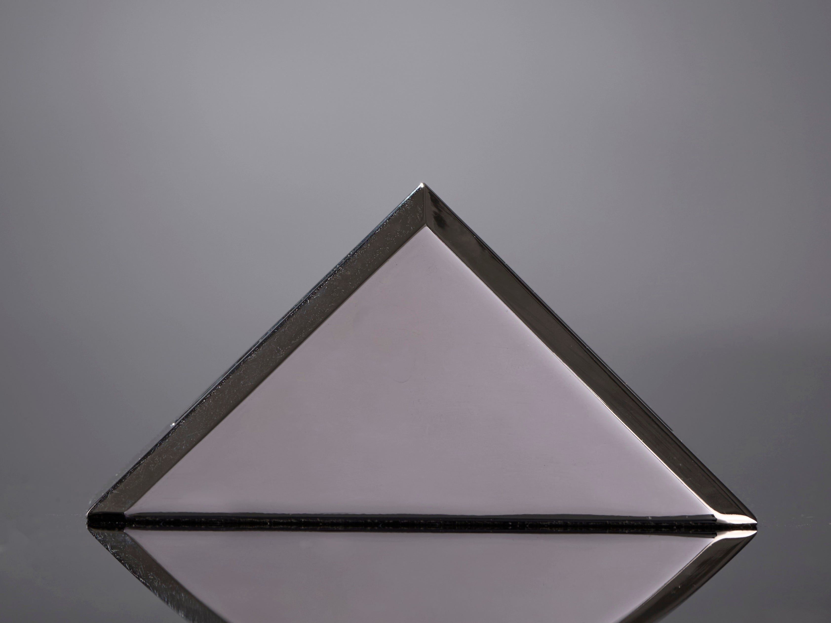 Acrylic Triangle in Metal Base