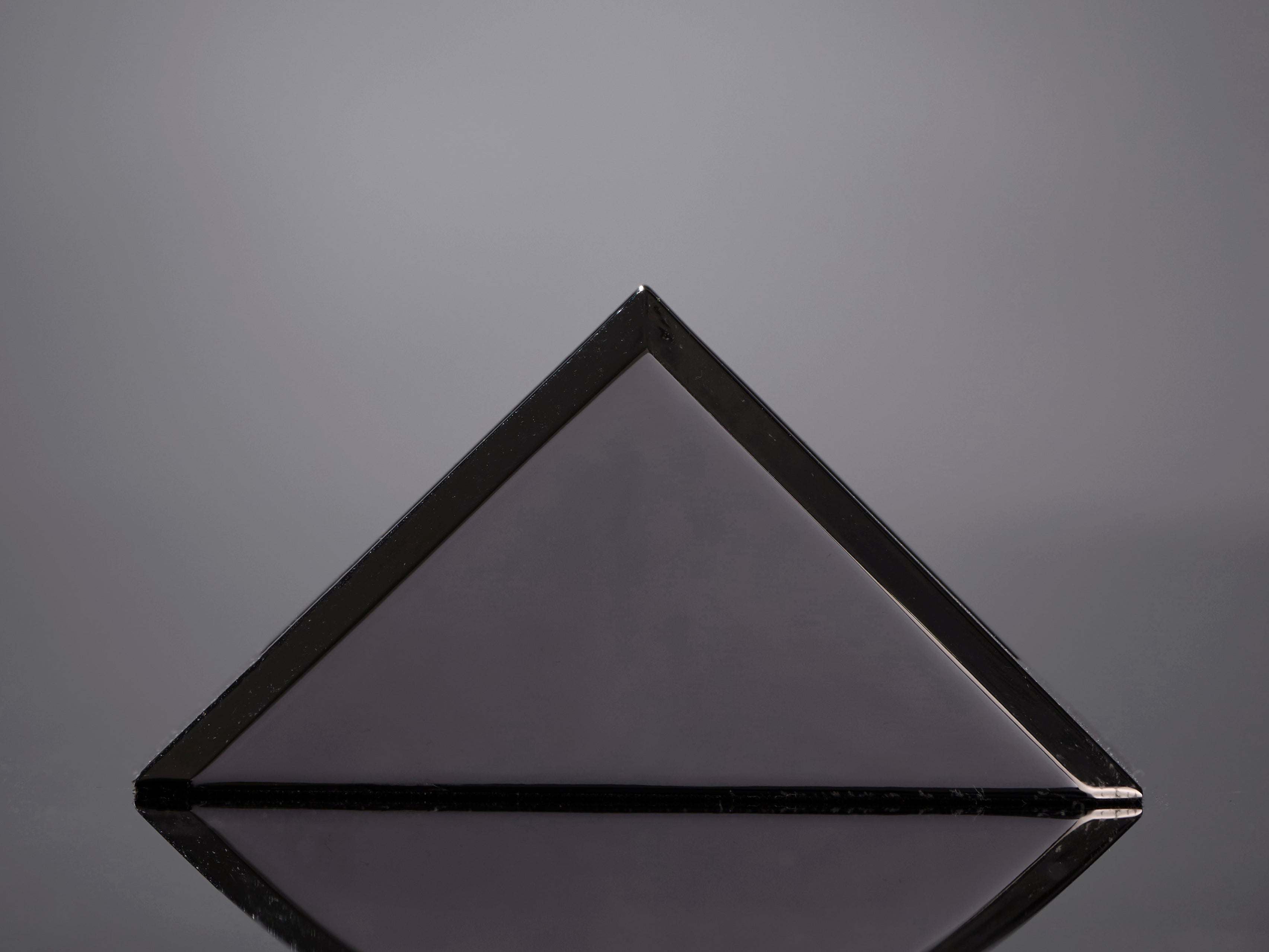 Acrylic Triangle in Metal Base