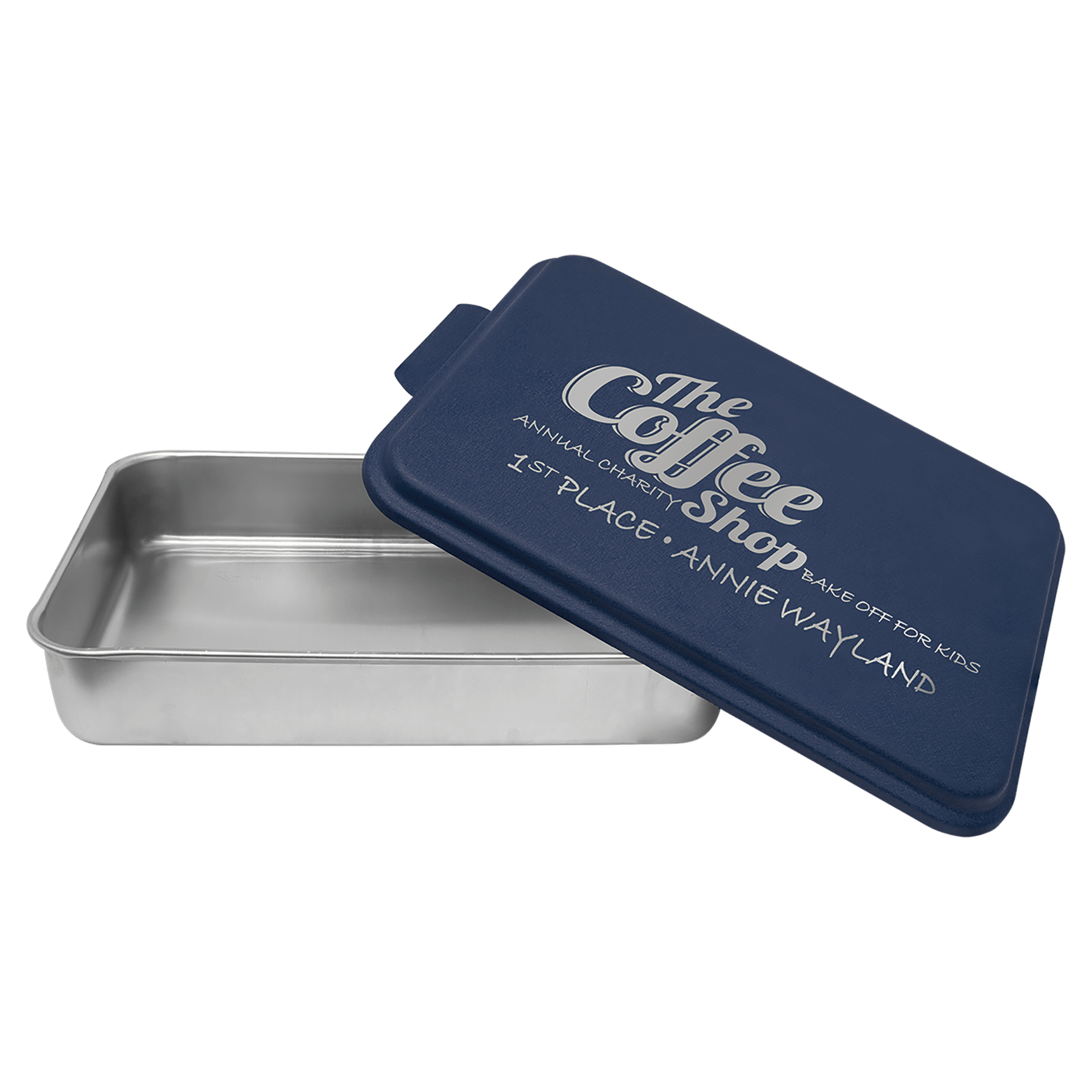 9X13 Aluminum Cake Pan With Powder Coated Engravable Lid