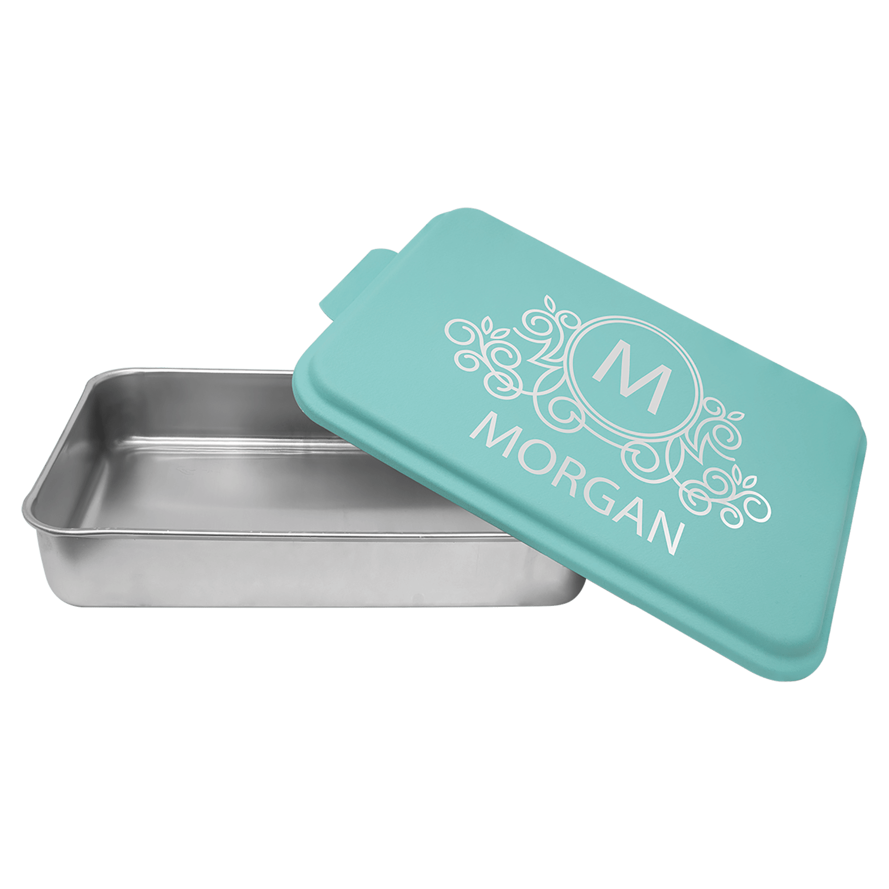 9X13 Aluminum Cake Pan With Powder Coated Engravable Lid