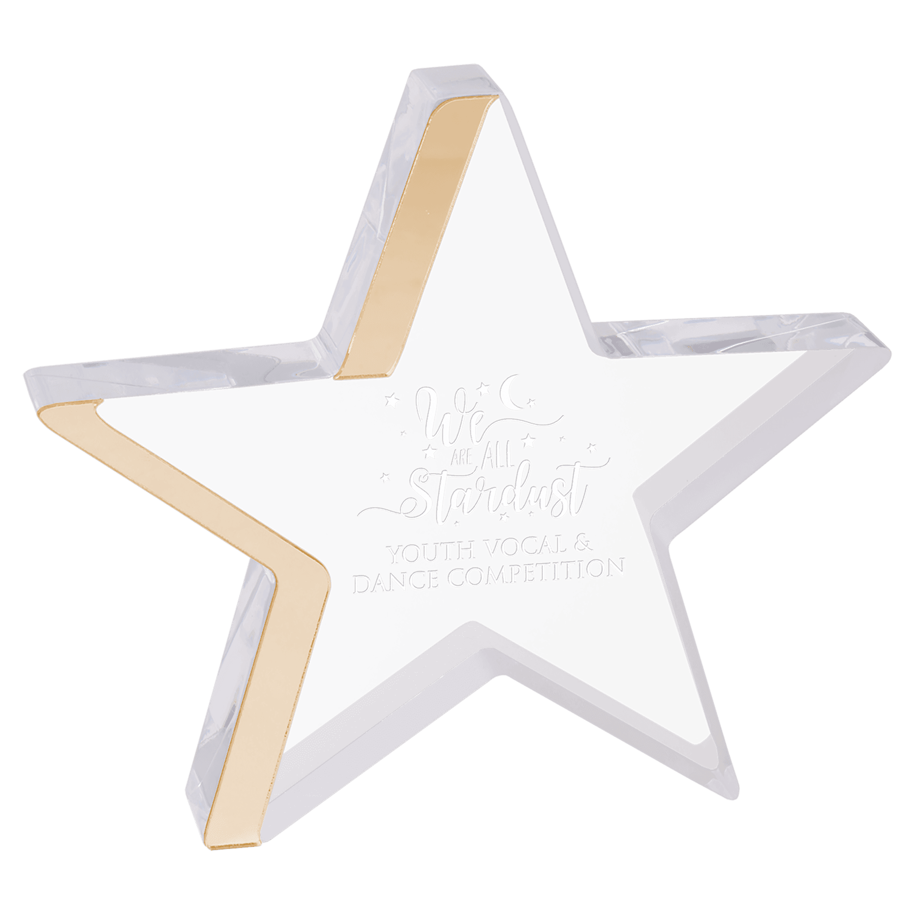 Star Acrylic With Color Edge