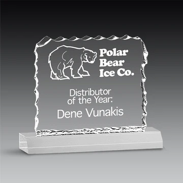 Cracked Ice Acrylic Award