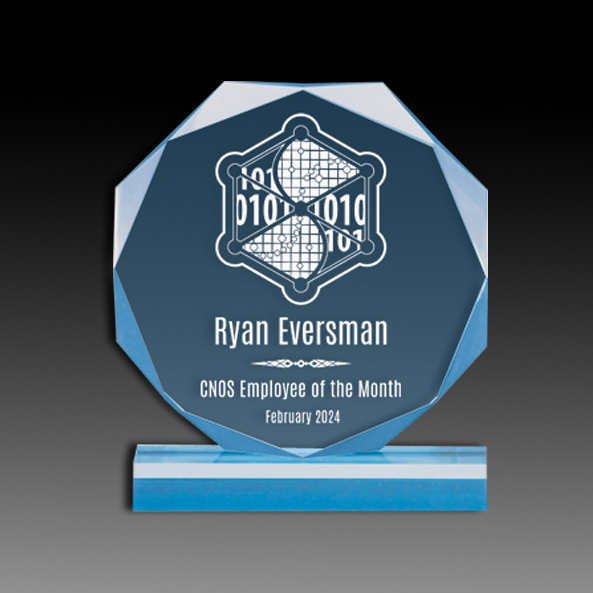 Octagon Acrylic Award