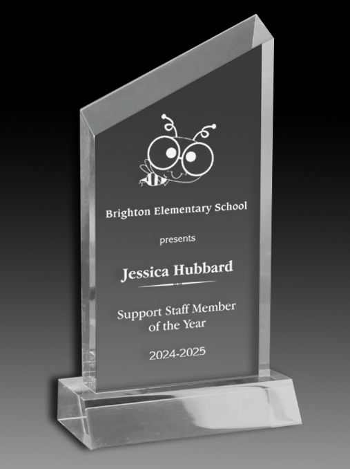 Acrylic Wedge Award