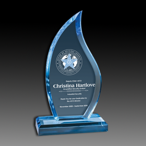 Acrylic Flame Award