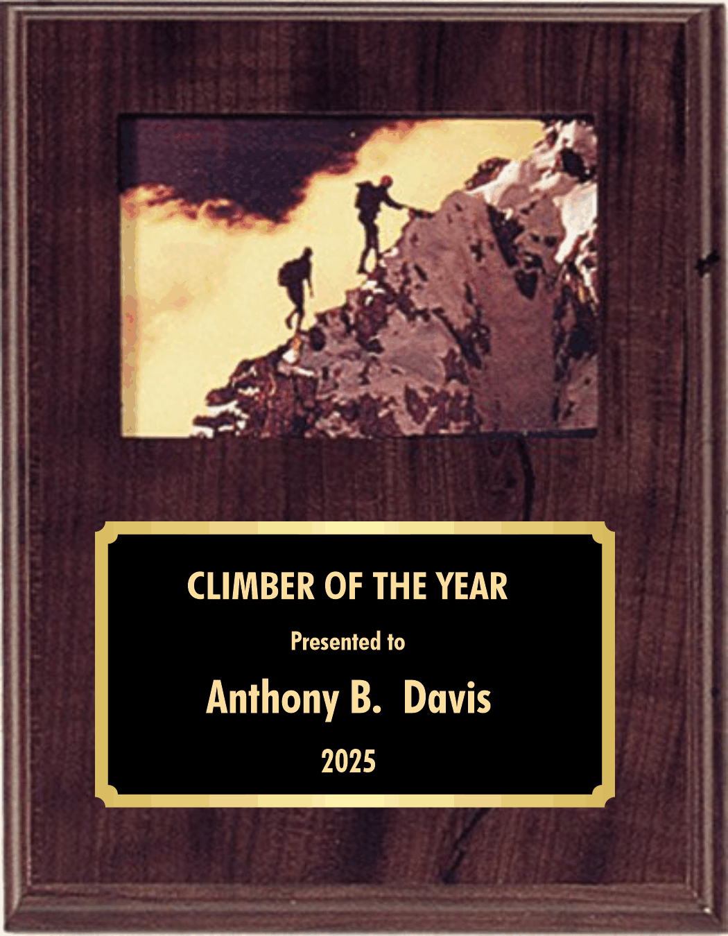 Slide in Picture Plaque