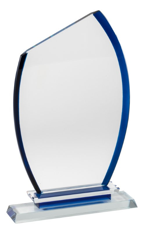 Blue Crystal Sail Oval Slant Top