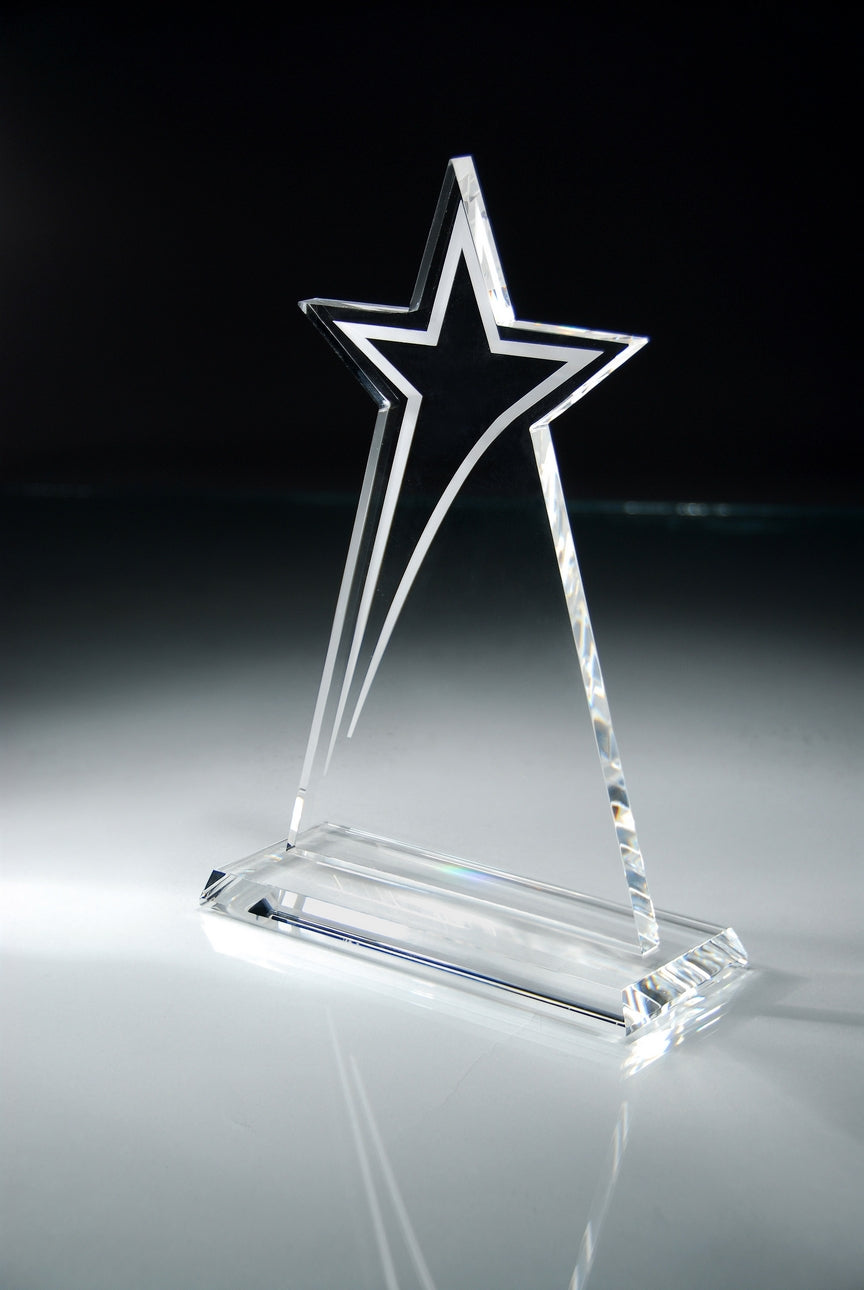 Crystal Sleek Star 7" X 10¼"