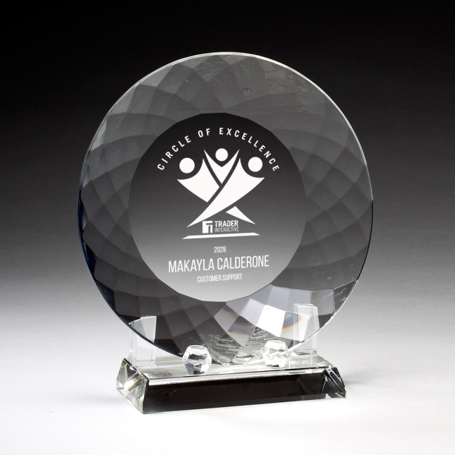 Crystal Plate And Stand