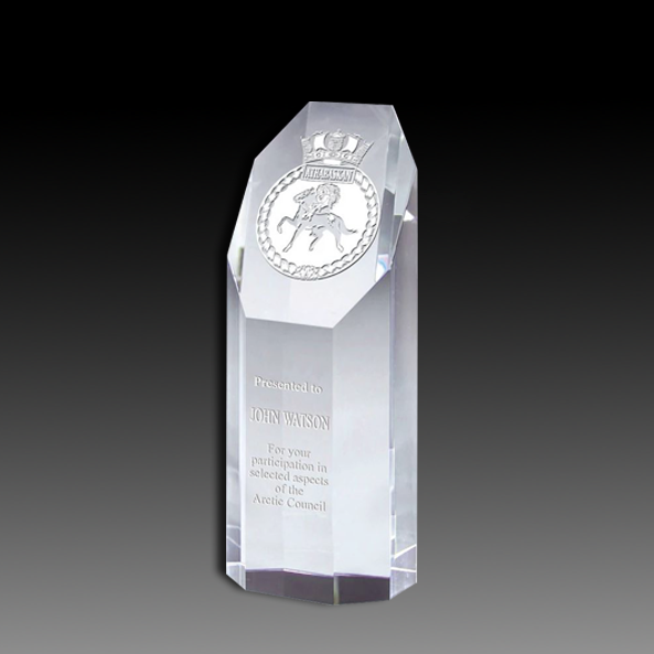 Crystal Faceted Octagon Tower