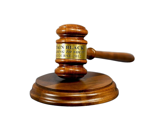 Walnut Gavel With Sounding Block