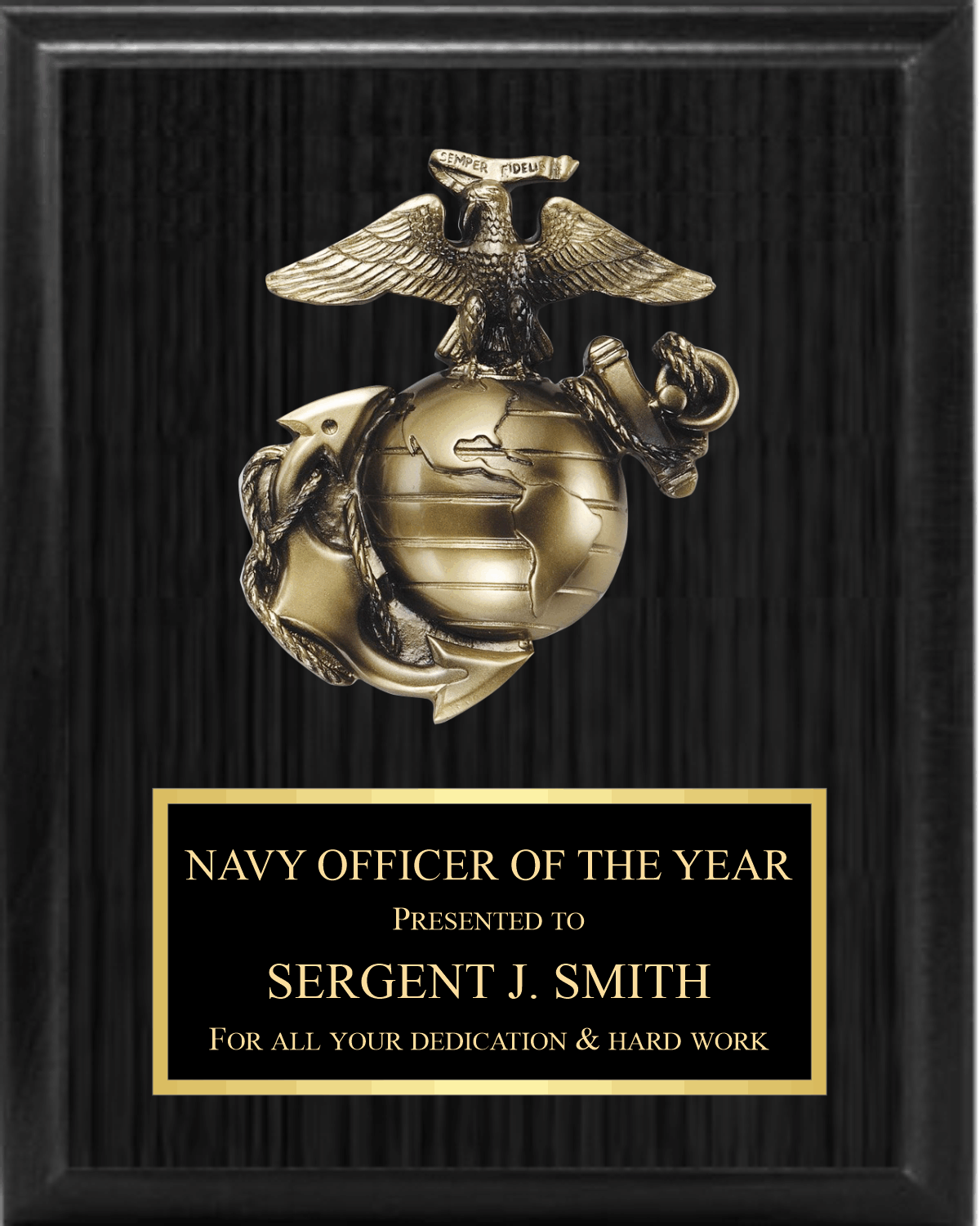 5" Marines Mount On Plaque