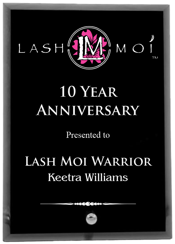 Economy Black Glass Standing Plaque