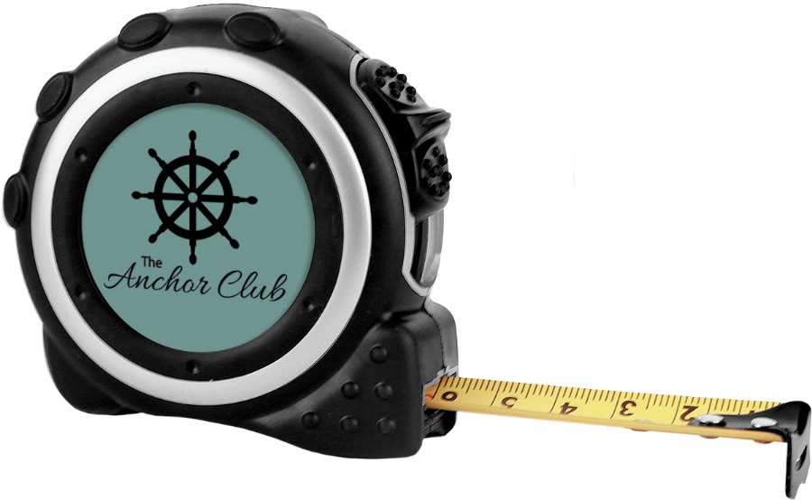 16FT Black/Silver Tape Measure with one 1.5" Insert Area, 1 Sided