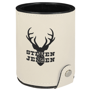 Laserable Leatherette Dice Cup With 5 Dice