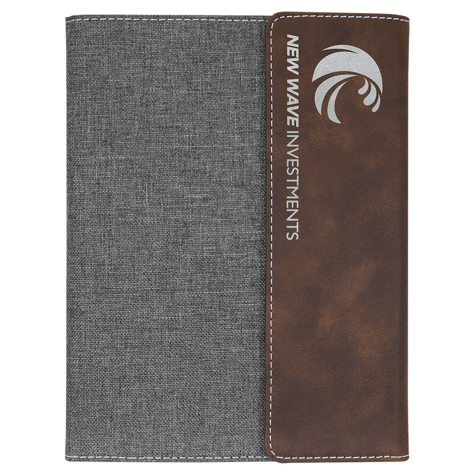 Laserable Leatherette Portfolio With Notepad